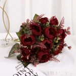 Artificial Peony Flower Bouquet - Image 4