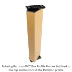 Premium WPC Partition Panel with Rotating Fixture Set - Image 13