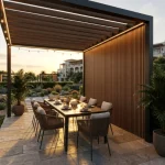 STC Premium Outdoor WPC Fluted Wall Panel - Honey Oak - Image 3
