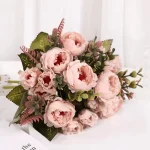 Artificial Peony Flower Bouquet - Image 6