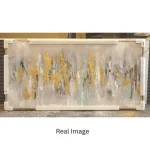 Gold Skyline – Hand-Painted Abstract Oil Painting - Image 5