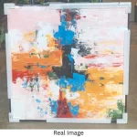 Urban Splash – Hand-Painted Abstract Oil Painting - Image 5