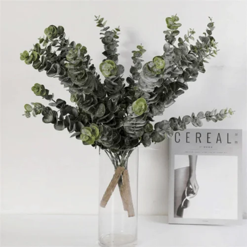 Artificial Frosted Eucalyptus Bush