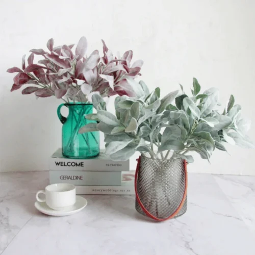 Artificial Lambs Ear Leaf Spray