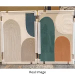 Nordic Arch – Hand-Painted Geometric Oil Painting Set (2 Pieces) - Image 5