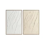 Ivory Terrain – Hand-Painted Textured Oil Painting Set (2 Pieces)