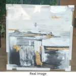 Nordic Luxe – Hand-Painted Abstract Oil Painting - Image 5