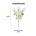 Artificial Cherry Blossom Cluster - Image 3