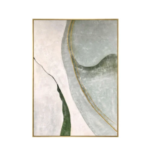 Sage Flow – Hand-Painted Contemporary Abstract Oil Painting