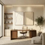 Ivory Terrain – Hand-Painted Textured Oil Painting Set (2 Pieces) - Image 2