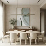 Sage Flow – Hand-Painted Contemporary Abstract Oil Painting - Image 2