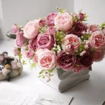 Artificial Romantic Rose Garden Arrangement - Image 11