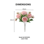 Artificial Romantic Rose Garden Arrangement - Image 12