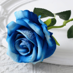 Artificial Deep Blue Rose Flower 