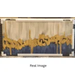 Midnight Gold – Hand-Painted Abstract Oil Painting - Image 5