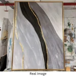 Soft Earth – Hand-Painted Contemporary Abstract Oil Painting - Image 3