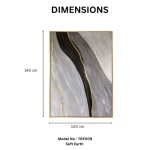 Soft Earth – Hand-Painted Contemporary Abstract Oil Painting - Image 4