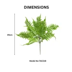 Artificial Fern Bush Greenery Foliage Plant - Image 2
