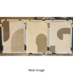 Soft Curve Trio – Hand-Painted Abstract Oil Painting Set (3 Pieces) - Image 5