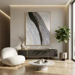 Soft Earth – Hand-Painted Contemporary Abstract Oil Painting - Image 5