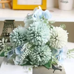 Artificial Peony Hydrangea Button Mum Bouquet - Image 20