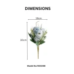 Artificial Peony Hydrangea Button Mum Bouquet - Image 6