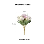 Artificial Peony Hydrangea Button Mum Bouquet - Image 12