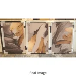 Golden Motion Trio – Canvas Printed Wall Art Set (3 Pieces) - Image 5