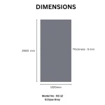 STC Luxurious Solid Color Bamboo Charcoal Wall Sheet – Eclipse Grey BC-12 - Image 3