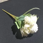 Artificial Peony Hydrangea Button Mum Bouquet - Image 16