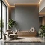 STC Luxurious Solid Color Bamboo Charcoal Wall Sheet – Eclipse Grey BC-12 - Image 2