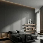 STC Luxurious Solid Color Bamboo Charcoal Wall Sheet – Eclipse Grey BC-12 - Image 6