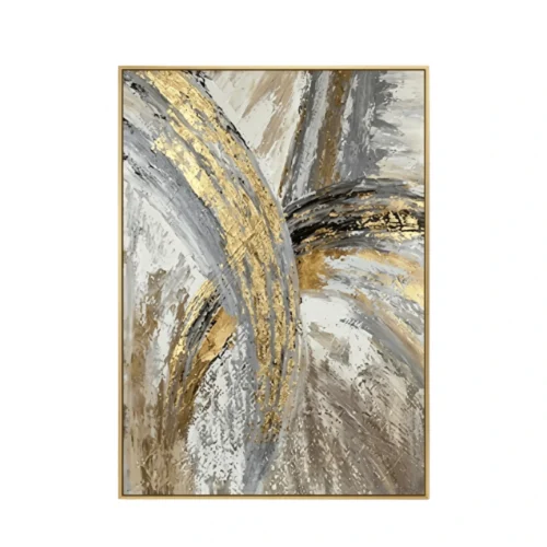 Textura Gold – Hand-Painted Contemporary Abstract Oil