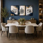 Serenity Calligraphy – Islamic Canvas Printed Wall Art Set (3 Pieces) - Image 2