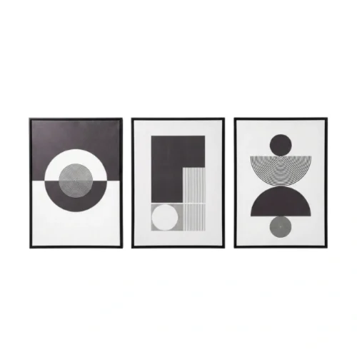Urban Minimal Trio – Canvas Printed Wall Art Set (3 Pieces)