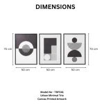 Urban Minimal Trio – Canvas Printed Wall Art Set (3 Pieces) - Image 3