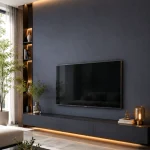 STC Luxurious Metallic Finish Bamboo Charcoal Wall Sheet – Metallic Black BC-14 - Image 2