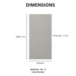 STC Luxurious Stone Finish Bamboo Charcoal Wall Sheet – Ivory Stardust BC-16 - Image 3