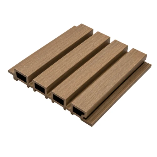 Outdoor WPC Fluted Wall Panel - Honey Oak