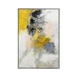 Golden Echo – Hand-Painted Contemporary Abstract Oil Painting