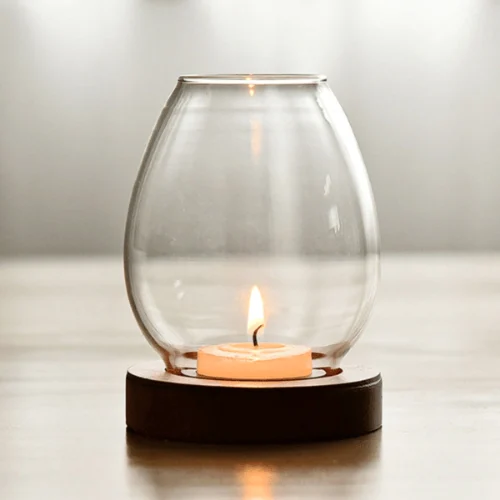 Base Glass Tea Light Holder