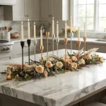 Nordic Luxe Decorative Metal Candle Stand Set - Image 2