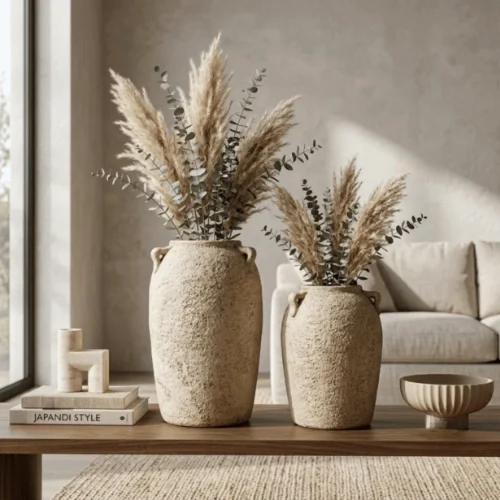 Clay Textured Ceramic Decorative Vase