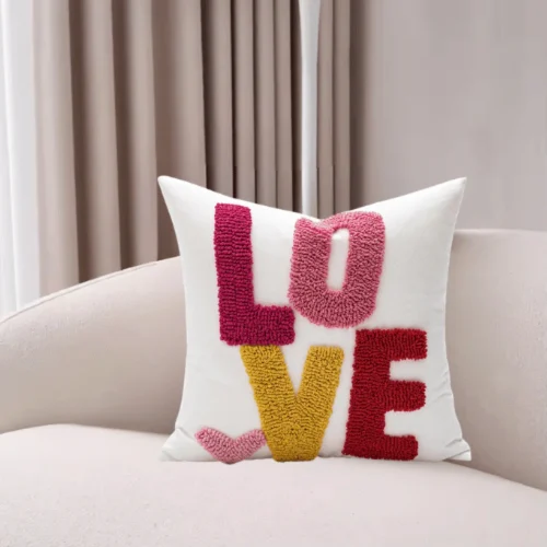 Vibes Embroidered Decorative Cushion Cover 
