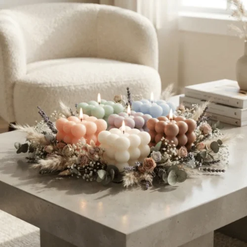 Bubble Cube Candle