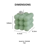 Bubble Cube Candle - Image 3