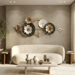 Modern Floral Metal Wall Decor
