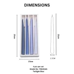 Luxury Gradient Coloured Taper Candle Set - Image 7