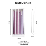 Luxury Gradient Coloured Taper Candle Set - Image 12