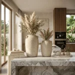 Rustica Clay Textured Ceramic Decorative Vase - Image 7